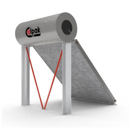 Ηλιακός Θερμοσίφωνας Calpak Mark 4 Glass 160/2.1 Επιλεκτικός Τριπλής Ενέργειας TRIEN για σύνδεση Α/Θ