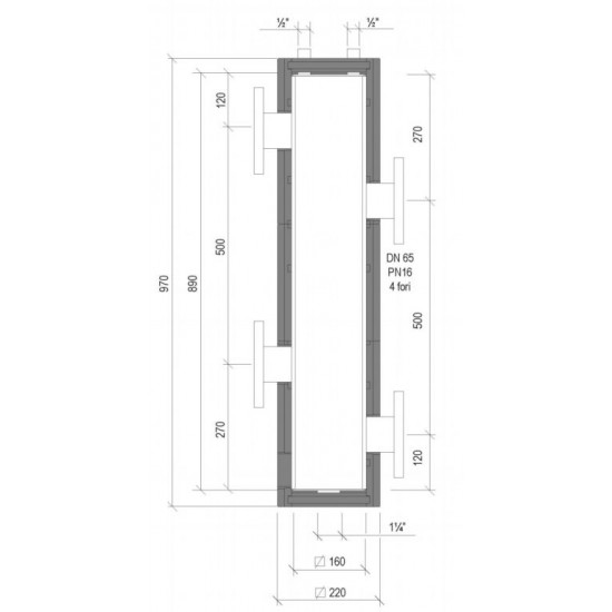 Υδραυλικός διαχωριστής CP 160 (DN 65) LOVATO 49017060 Υδραυλικός διαχωριστής CP 160 (DN 65) LOVATO 49017060